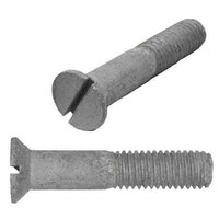 3/4"-10 X 1-1/2" Flat Head, Slotted, Cap Screw, Coarse, HDG